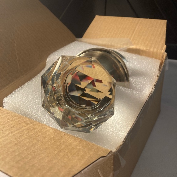 Dummy Doorknob Crystal Style Door Knob - Picture 2 of 7